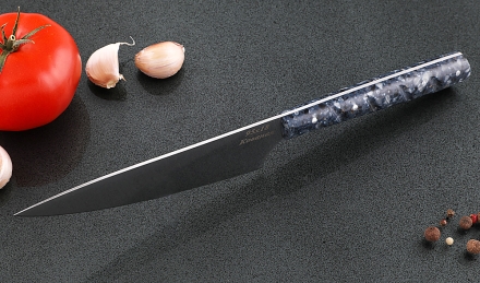 Кухонный нож Шеф №6 сталь 95Х18, рукоять синий акрил Кухонный нож Шеф №6 сталь 95Х18, рукоять синий акрил