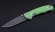 Нож Акула, складной, сталь Х12МФ, рукоять накладки акрил зеленый