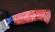 Тяпка №8 сталь Х12МФ, рукоять карельская береза красная акрил синий