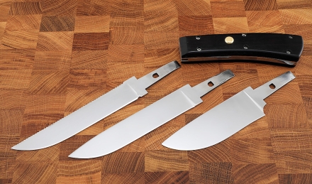 Нож Туристический с тремя сменными клинками Х12МФ рукоять черный граб Нож Туристический с тремя сменными клинками Х12МФ рукоять черный граб