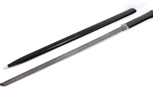 Подарочный сувенир «Катана» трость дамаск черный граб