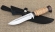 Нож Амур 95Х18 с долом, рукоять береста