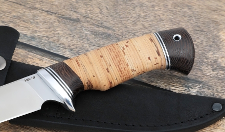 Нож "Байкал" сталь VG-10 рукоять береста