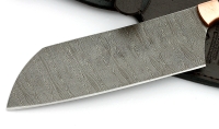 Нож Шеф №2 сталь дамаск, рукоять черный граб, бубинга латунь - _MG_6229.jpg