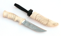 Нож Соболь сталь D2 рукоять и ножны рог лося резные - IMG_5747.jpg