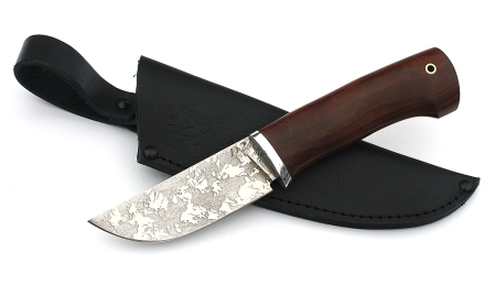 Нож Сурок сталь D2, рукоять коричневый граб