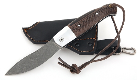 Нож складной Клык, сталь Х12МФ, рукоять накладки венге Нож складной Клык, сталь Х12МФ, рукоять накладки венге