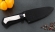 Кухонный нож Шеф №5 сталь Х12МФ, рукоять акрил белый