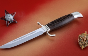 Нож финка НКВД, сталь 95Х18, рукоять венге, мельхиор