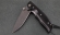 Нож Акула, складной, сталь Х12МФ, рукоять накладки черный граб