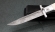 Нож Финка НКВД складная дамаск нержавеющий со штифтом акрил белый+черный с красной звездой