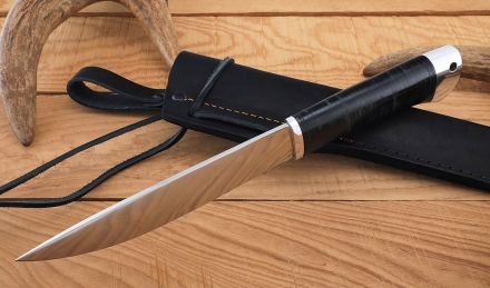 Нож Народа севера 3 сталь Х12МФ рукоять наборная кожа, дюраль Нож Народа севера 3 сталь Х12МФ рукоять наборная кожа, дюраль