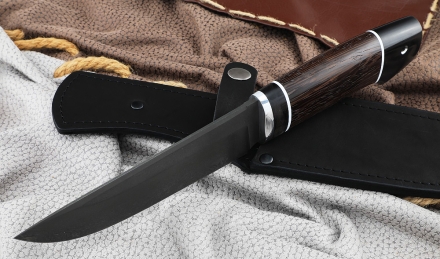 Нож Аллигатор сталь Х12МФ, рукоять венге-черный граб Нож Аллигатор сталь Х12МФ, рукоять венге-черный граб