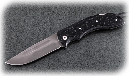 Нож Беркут, складной, сталь Х12МФ, рукоять накладки акрил звездное небо