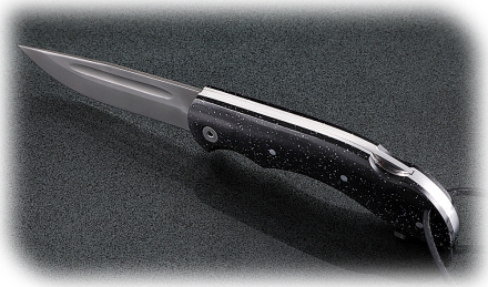 Нож Беркут, складной, сталь Х12МФ, рукоять накладки акрил звездное небо