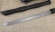 Сувенир "Вакидзаси" дамаск рукоять резной черный граб на подставке