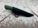 Нож  Беркут из подшипника  рукоять карельская береза зеленая (Распродажа)  