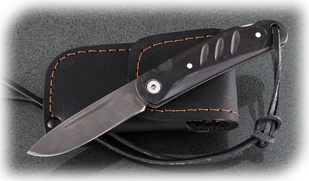 Нож складной Колибри, сталь Х12МФ, рукоять накладки акрил черный