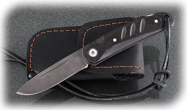 Нож Колибри, складной, сталь Х12МФ, рукоять накладки акрил черный 