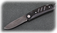 Нож Колибри, складной, сталь Х12МФ, рукоять накладки акрил черный - Нож Колибри, складной, сталь Х12МФ, рукоять накладки акрил черный