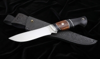 Нож Ангара S390 черный граб железное дерево