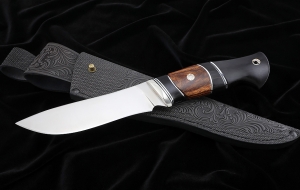 Нож из S390 «Ангара» черный граб железное дерево Нож из S390 «Ангара» черный граб железное дерево