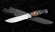 Нож из S390 «Ангара» черный граб железное дерево