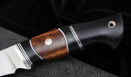 Нож из S390 «Ангара» черный граб железное дерево Нож из S390 «Ангара» черный граб железное дерево