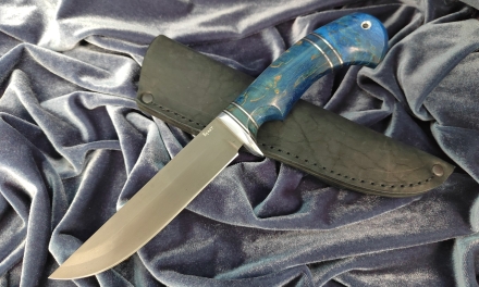 Нож Охотник сталь булат рукоять карельская береза (Распродажа)