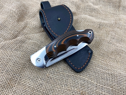 Складной нож "Ястреб" сталь 95х18, накладки G10 оранжевые (распродажа) 