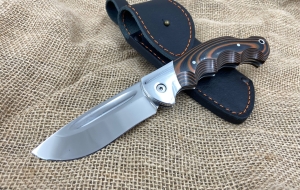 Складной нож "Ястреб" сталь 95х18, накладки G10 оранжевые (распродажа) 