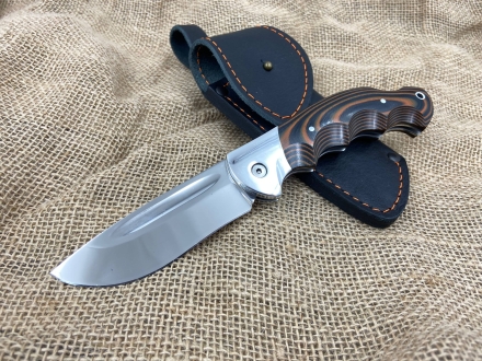 Складной нож "Ястреб" сталь 95х18, накладки G10 оранжевые (распродажа) 