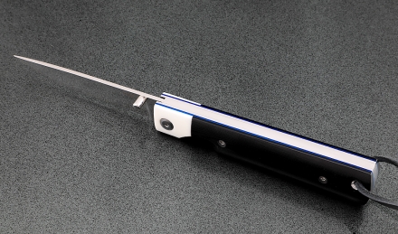 Нож складной Народа севера сталь Elmax накладки G10 черная с белой Нож складной Народа севера сталь Elmax накладки G10 черная с белой