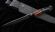 Нож Ангара дамаск ламинированный с долом черный граб железное дерево карбон