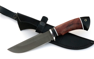 Нож Алтай сталь Х12МФ, рукоять бубинга-черный граб Нож Алтай сталь Х12МФ, рукоять бубинга-черный граб