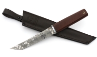 Нож Тантуха сталь D2, рукоять коричневый граб