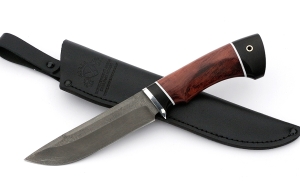 Нож Барракуда сталь Х12МФ, рукоять бубинга-черный граб