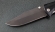 Нож Дельфин, сталь Х12МФ, складной, рукоять накладки акрил черный