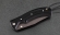 Нож Дельфин, сталь Х12МФ, складной, рукоять накладки акрил черный