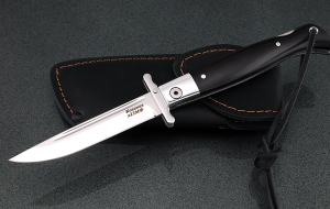 Нож Финка НКВД складная сталь Х12МФ накладки черный граб Нож Финка НКВД складная сталь Х12МФ накладки черный граб