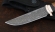 Нож Крот-2 сталь дамаск торцевой рукоять мокуме-гане кость мамонта черный граб резная карельская береза