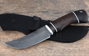 Нож Елец сталь дамаск, рукоять венге-черный граб Нож Елец сталь дамаск, рукоять венге-черный граб