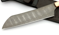 Нож Шеф №3 сталь дамаск, рукоять черный граб, кап - _MG_6222.jpg