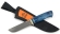 Нож Тунец-2 сталь Булат, рукоять карельская береза стабилизированная синяя