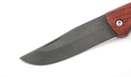 Нож складной Таежник, сталь Х12МФ, рукоять накладки бубинга Нож складной Таежник, сталь Х12МФ, рукоять накладки бубинга