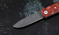 Нож Колибри, складной, сталь Х12МФ, рукоять накладки акрил красный - Нож Колибри, складной, сталь Х12МФ, рукоять накладки акрил красный
