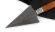 Нож для просфоры №5 (Копие) средний, сталь Х12МФ, рукоять карельская береза стабилизированная янтарь