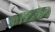Нож Крот-2 сталь Х12МФ, рукоять карельская береза зеленая