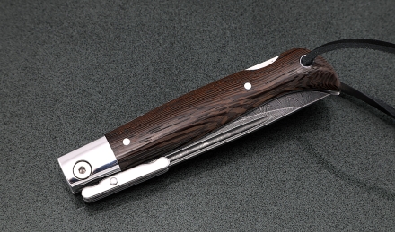 Нож Финка НКВД складная сталь дамаск накладки венге Нож Финка НКВД складная сталь дамаск накладки венге