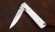 Нож складной Якут сталь Х12МФ накладки акрил белый